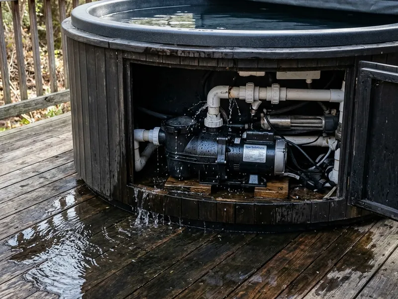Hot Tub Leaking From Bottom: How to Find and Fix the Leak